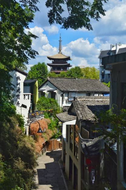 Xiaoxia Lane in Shangcheng District — narrow stone-paved alleys, old Hangzhou